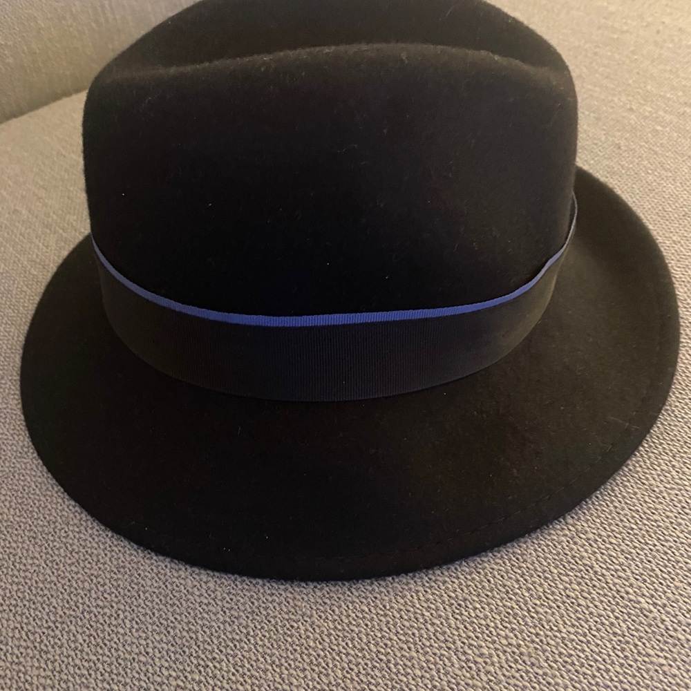 Navy Blue Fadora Hat